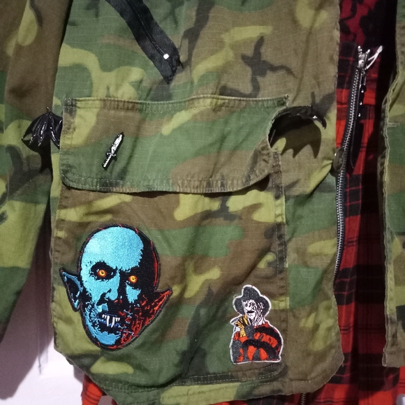 Ultimate Horror lovers custom OOAK Rage camo jacket! SOLD@hosted store - Picture 6 of 16